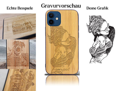 INDIVIDUELL iPhone 12 mini Bambus-Kunststoff